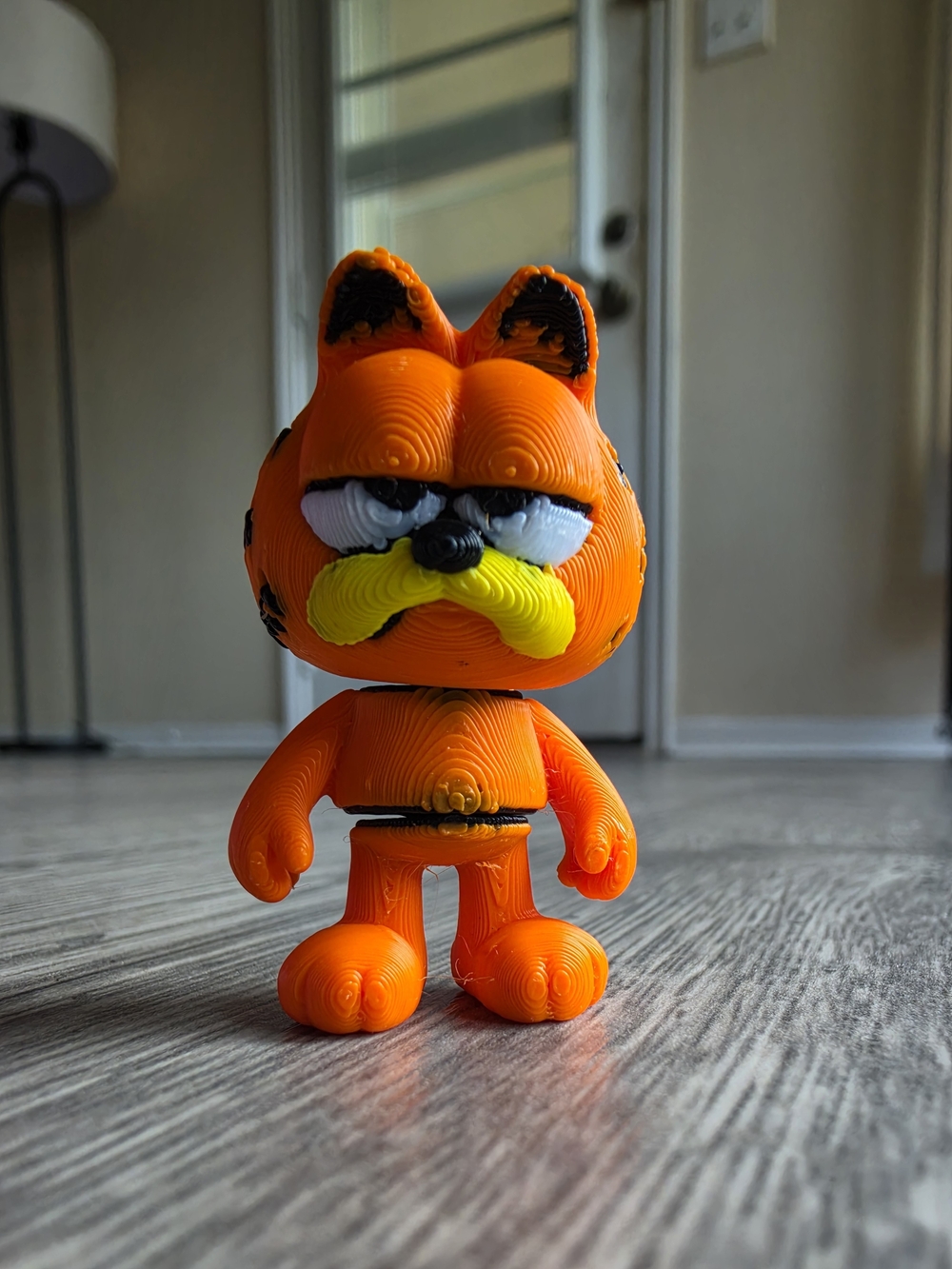 3/$6 3D Printed Mini Orange Garfield-Style Dog Toy Figurine - Vinyl Collectible